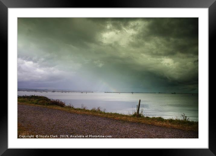 Calm Before The Storm Framed Mounted Print by Nicola Clark