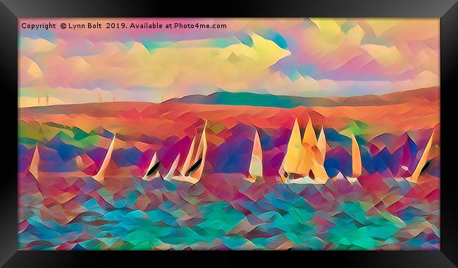 Sailing Framed Print by Lynn Bolt