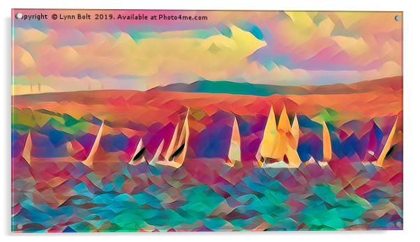 Sailing Acrylic by Lynn Bolt