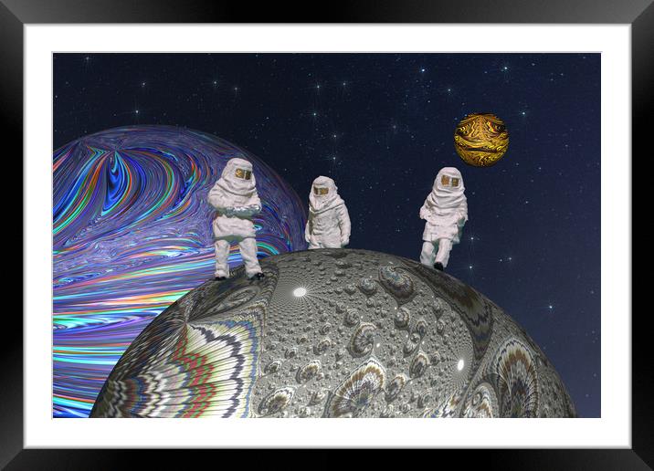 Walking On The Moon Framed Mounted Print by Steve Purnell