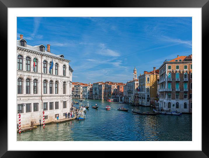 Bend in the Grand Canal Framed Mounted Print by Darryl Brooks