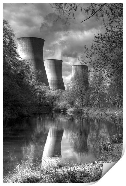 Power Station Ironbridge BW Print by David French