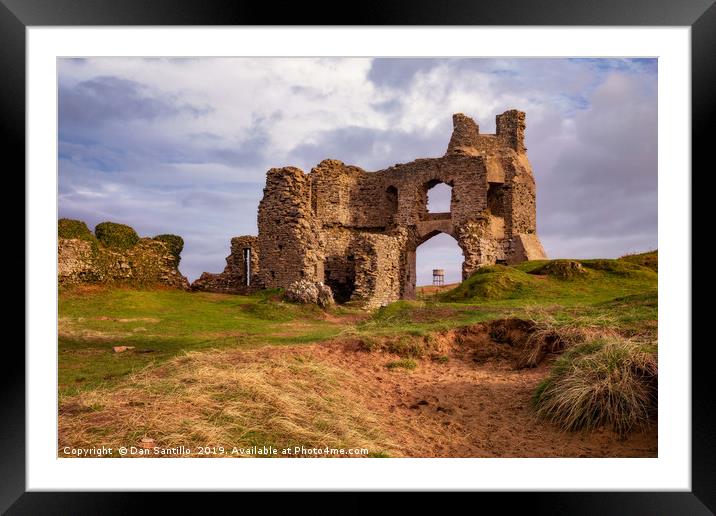 Pennard Castle, Gower Framed Mounted Print by Dan Santillo