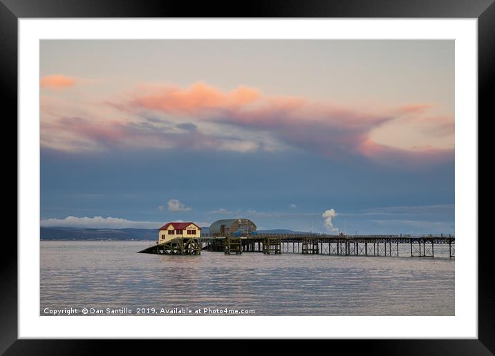 Mumbles Pier, Swansea Bay Framed Mounted Print by Dan Santillo