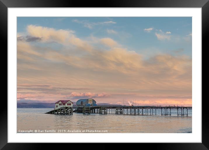 Mumbles Pier, Swansea Bay Framed Mounted Print by Dan Santillo