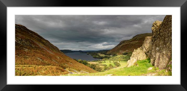 Ullswater panorama Framed Mounted Print by Robbie Spencer