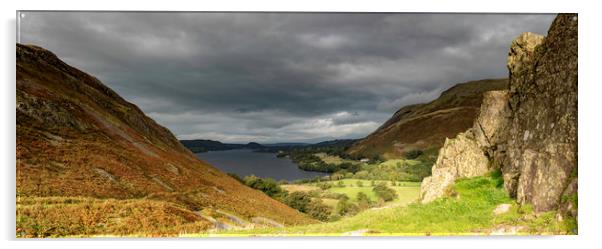 Ullswater panorama Acrylic by Robbie Spencer