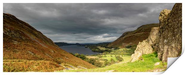 Ullswater panorama Print by Robbie Spencer