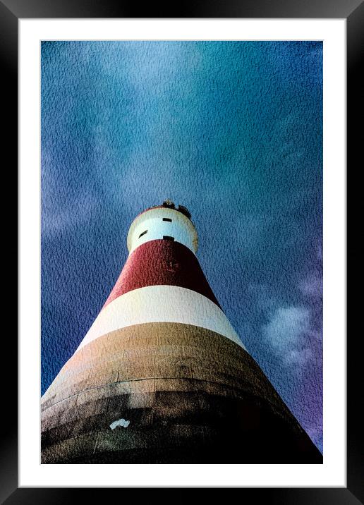 Beachy Head Lighthouse As Few People See It. Framed Mounted Print by LensLight Traveler