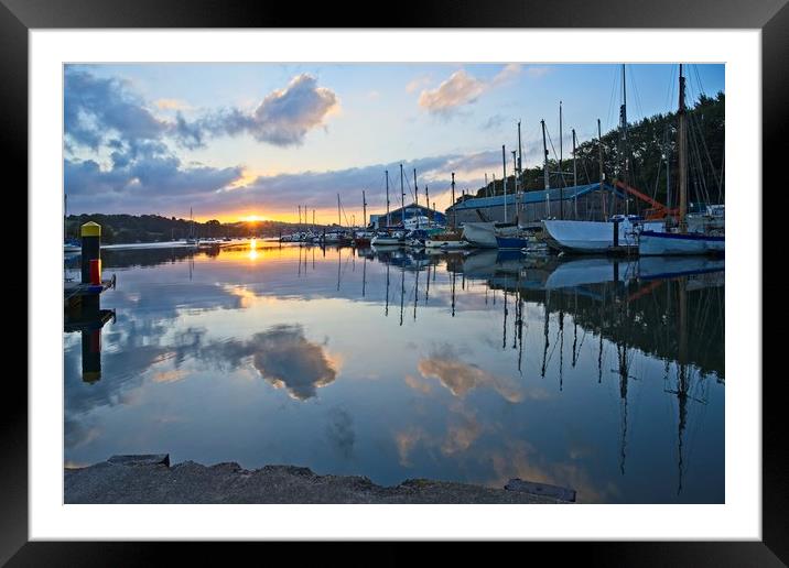 Dawn at Muddy Beach jetty ( Falmouth ) Framed Mounted Print by Paul Cooper