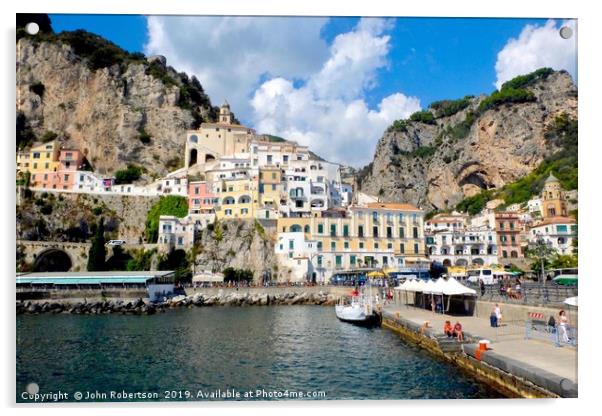 Amalfi, Italy Acrylic by John Robertson