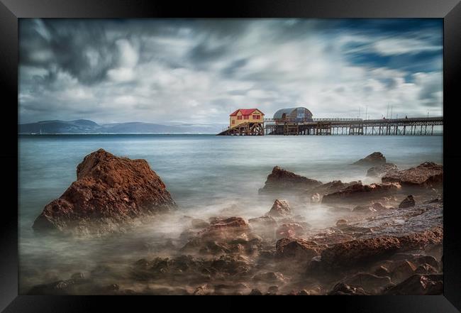 Mumbles pier in Swansea Framed Print by Leighton Collins