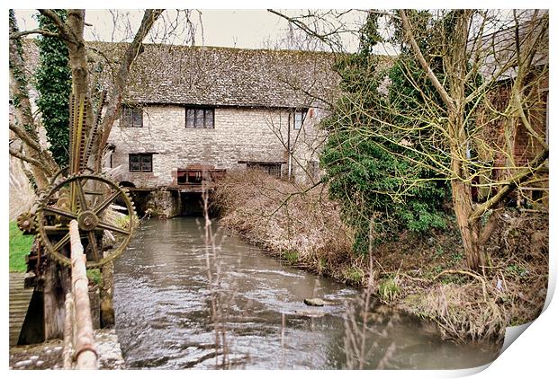 Crawley Mill Stream Print by Karen Martin