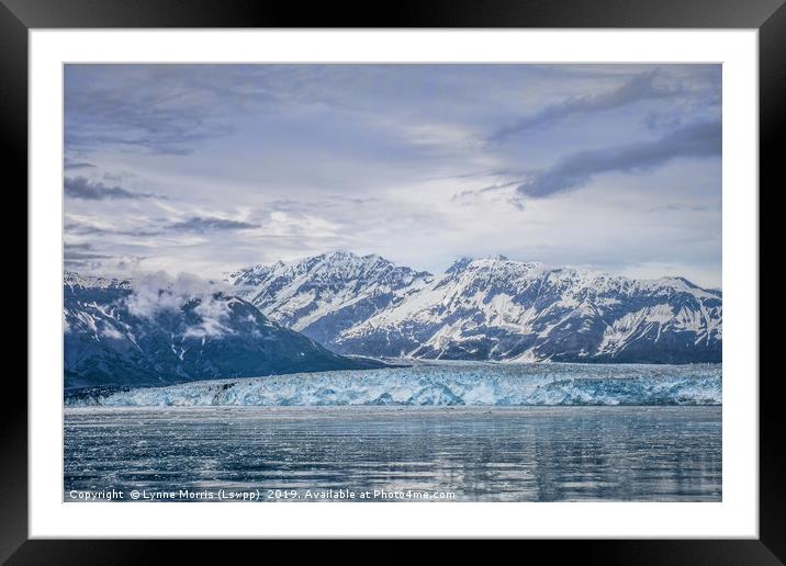 Hubbard Glacier Framed Mounted Print by Lynne Morris (Lswpp)