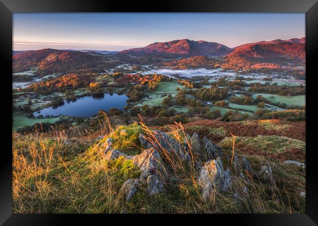 Lake District Autumn Sunrise  Framed Print by John Finney