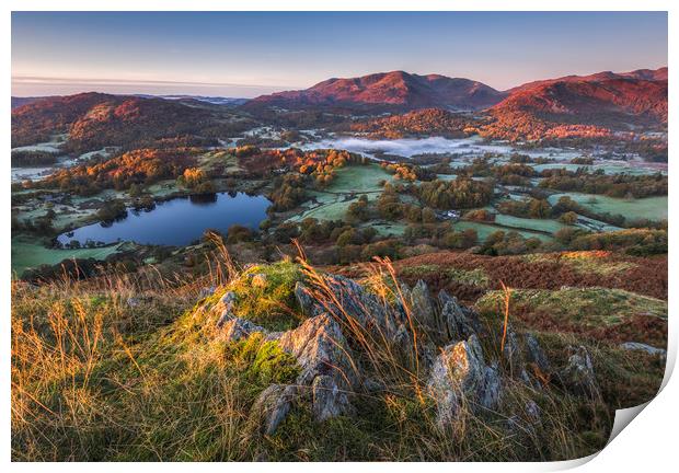 Lake District Autumn Sunrise  Print by John Finney