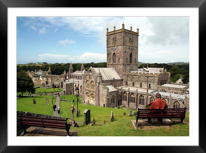 St Davids Cathedral Framed Mounted Print by Tony Bates