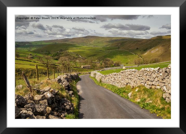 Gordale and Malhamdale Framed Mounted Print by Peter Stuart