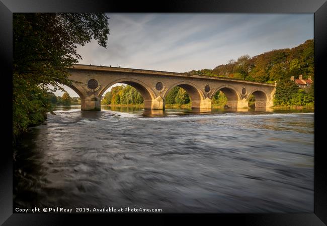 The bridge across the Tweed Framed Print by Phil Reay