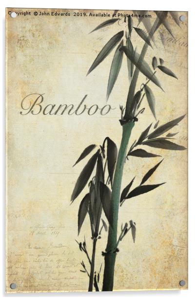 Bamboo Acrylic by John Edwards