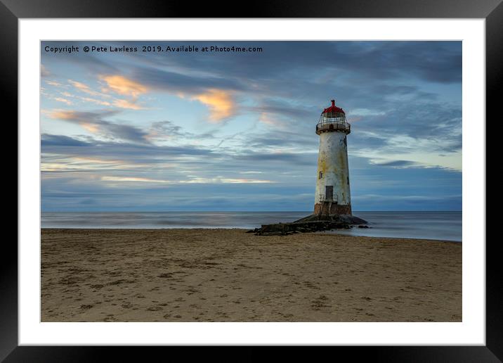 Point of Ayr Lighthouse Framed Mounted Print by Pete Lawless