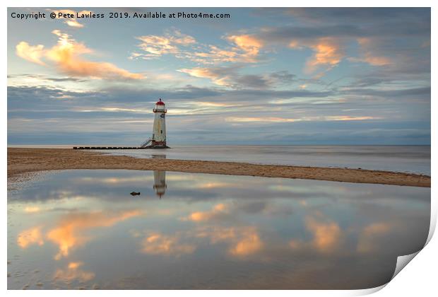 Point of Ayr Lighthouse Print by Pete Lawless