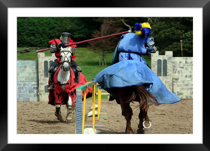 Jousting Framed Mounted Print by Tony Bates