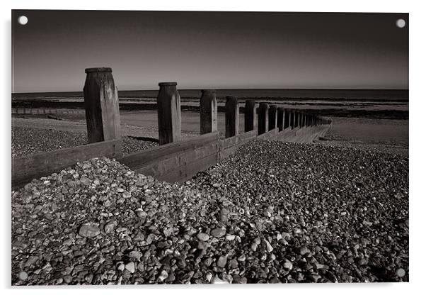 Eastbourne Pillars Acrylic by Malcolm Smith