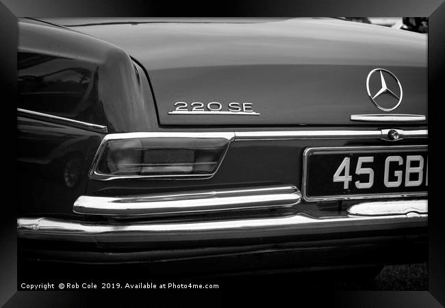 1965 Mercedes 220SE Classic Motor Car Framed Print by Rob Cole
