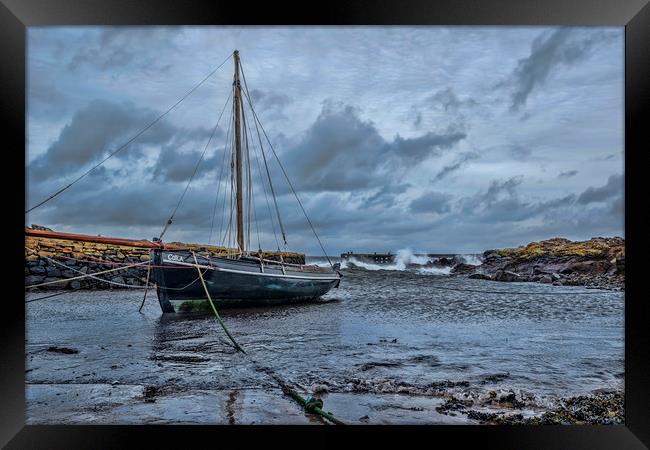 Portencross Framed Print by Valerie Paterson