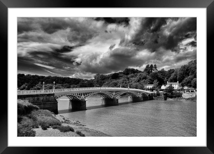 River Wye Bridge Framed Mounted Print by Andrew Richards