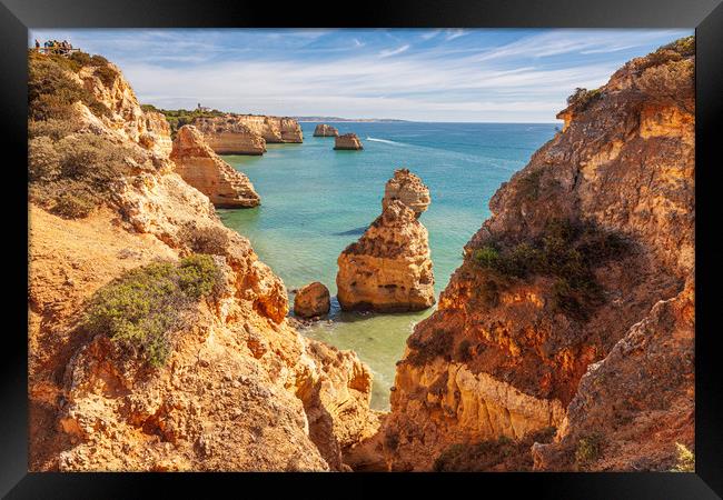 Majestic Marinha Beach Framed Print by Kevin Snelling