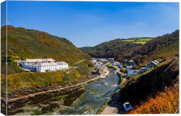 Boscastle Cornwall Canvas Print by Maggie McCall
