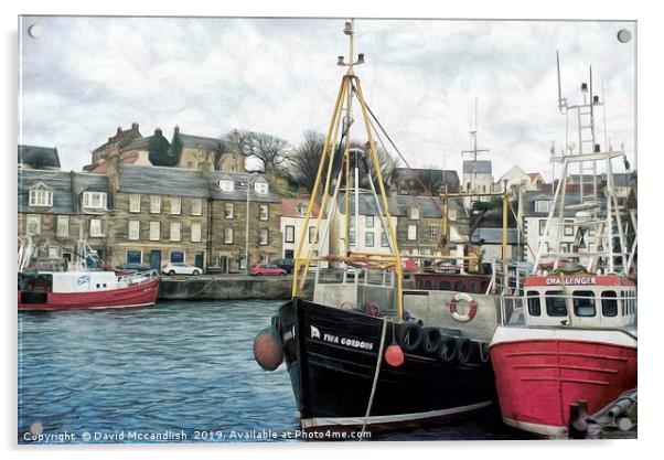 Harbour at Pittenweem Acrylic by David Mccandlish