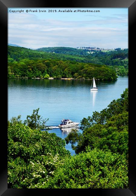 Sailing on Windermere Framed Print by Frank Irwin