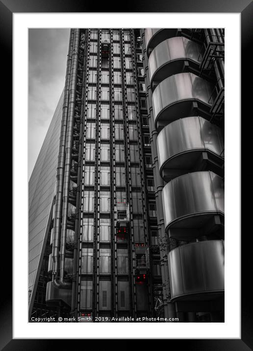 lloyd's lifts Framed Mounted Print by mark Smith
