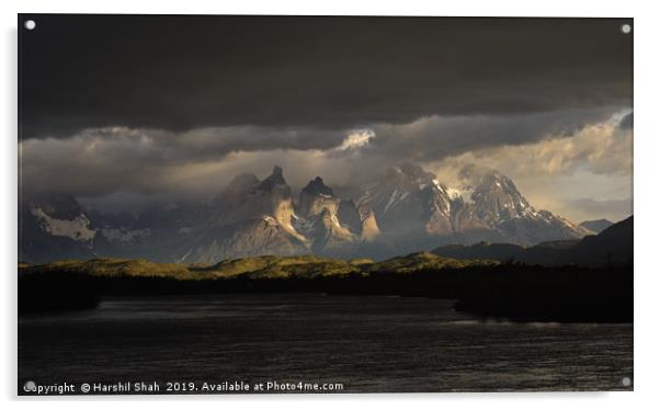 Torres del Paine National Park in Chile Acrylic by Harshil Shah