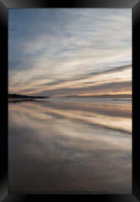 Gwithian Beach Framed Print by Carolyn Eaton