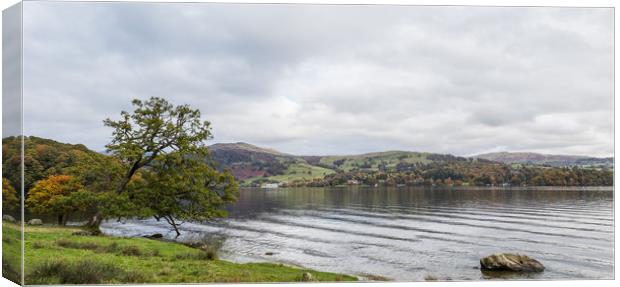 Looking east over Lake Windermere  Canvas Print by Jason Wells