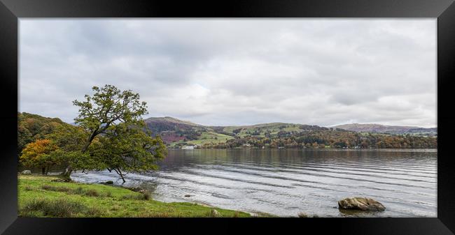 Looking east over Lake Windermere  Framed Print by Jason Wells