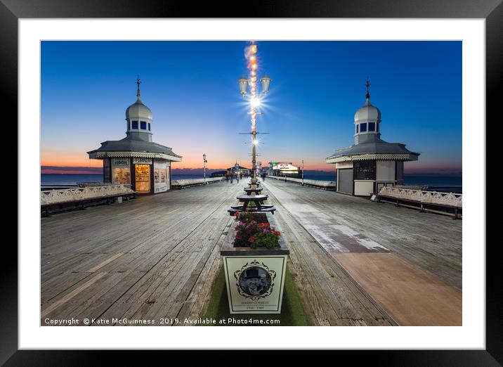 Sunset on Blackpool North Pier Framed Mounted Print by Katie McGuinness