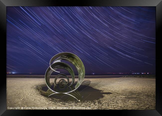 Mary's Shell, clevelys star trails Framed Print by Katie McGuinness