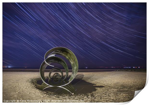 Mary's Shell, clevelys star trails Print by Katie McGuinness