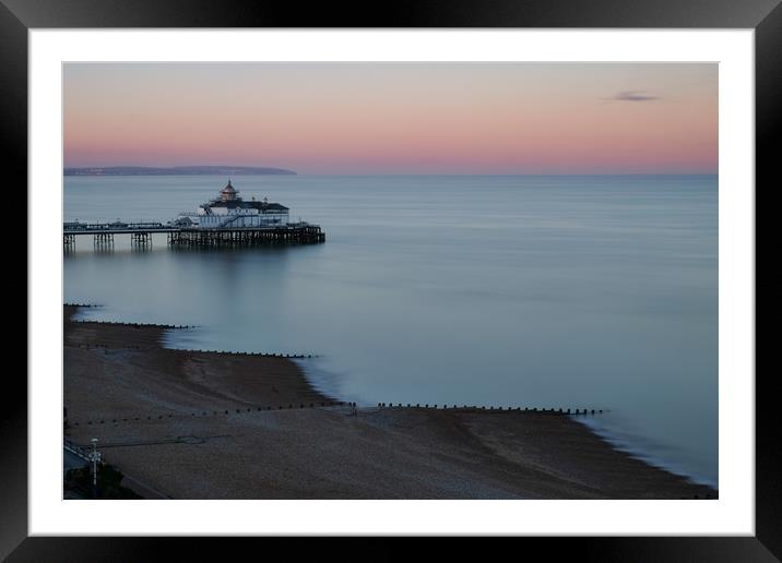 Sunset In Eastbourne Framed Mounted Print by LensLight Traveler