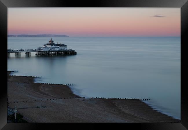 Sunset In Eastbourne Framed Print by LensLight Traveler