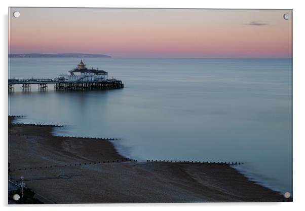 Sunset In Eastbourne Acrylic by LensLight Traveler