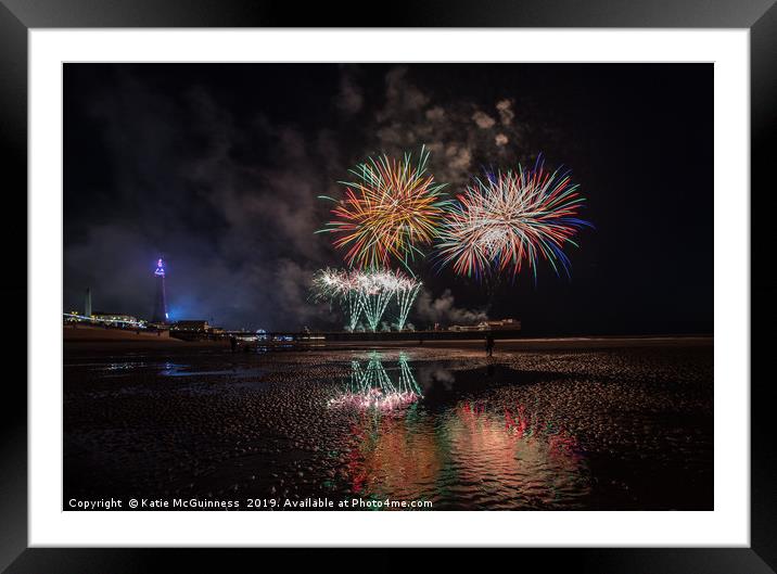 World Firework Championships, Blackpool 2019 Framed Mounted Print by Katie McGuinness