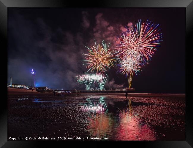 Blackpool World Firework Championships 2019 Framed Print by Katie McGuinness