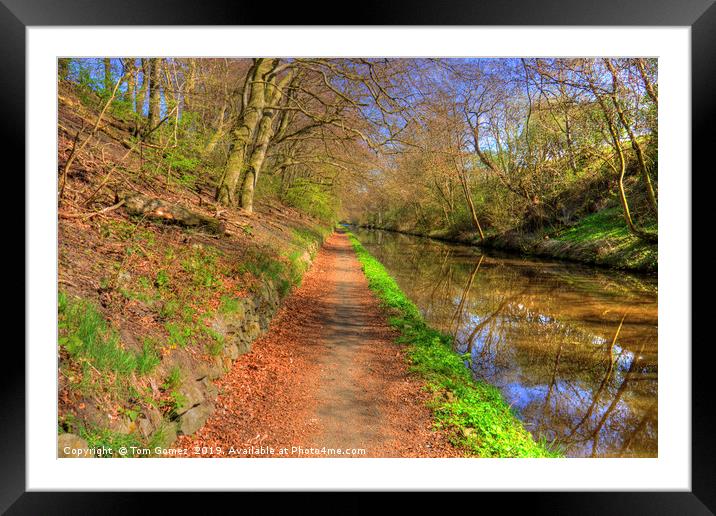 Towpath on the Union Canal Framed Mounted Print by Tom Gomez