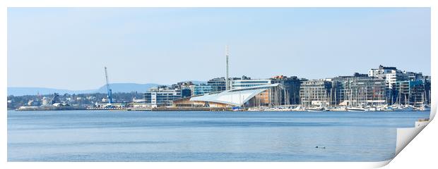 Cityscape of Oslo, Norway. Print by M. J. Photography